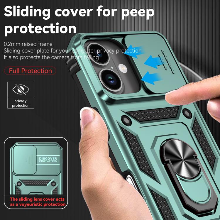 For iPhone 17 Sliding Camshield Holder Phone Case