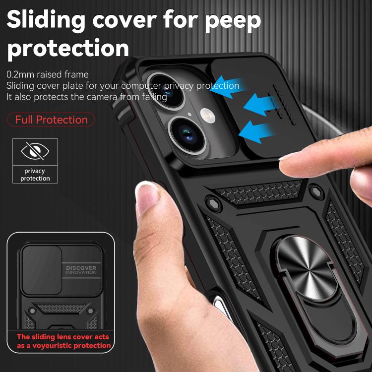 For iPhone 17 Sliding Camshield Holder Phone Case