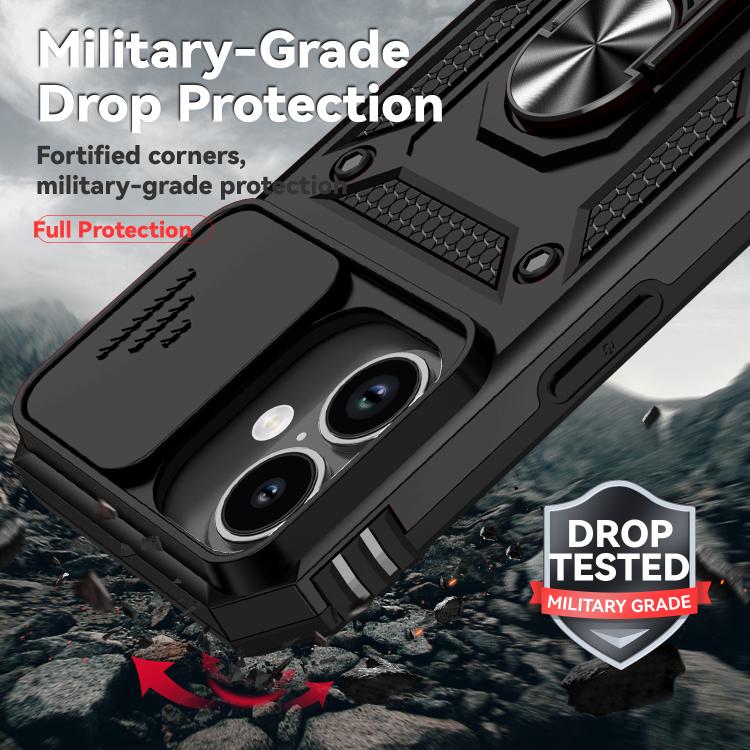 For iPhone 17 Sliding Camshield Holder Phone Case
