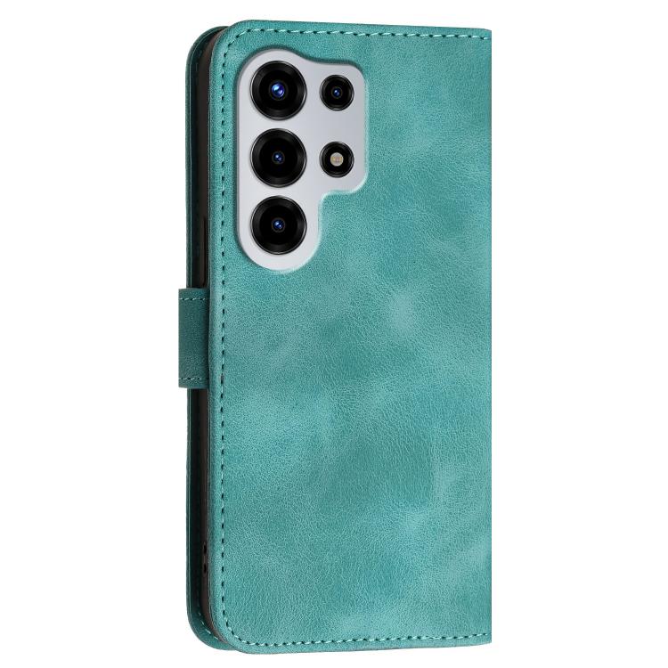 For Itel Super 26 Ultra Grid Butterfly Embossed Pattern Leather Phone Case with Lanyard