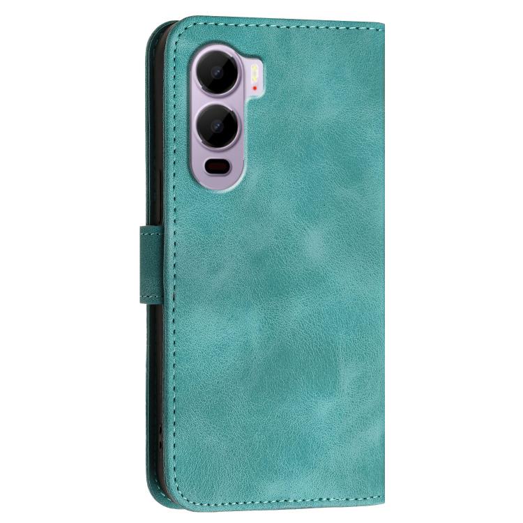 For Itel City 200 4G Grid Butterfly Embossed Pattern Leather Phone Case with Lanyard