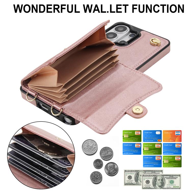 For Samsung Galaxy S26 Ultra 5G RFID Card Slot Phone Case with Long Lanyard