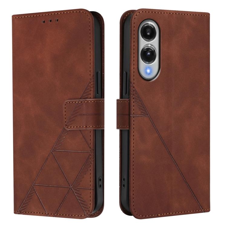 For Samsung Galaxy S25 Edge 5G Crossbody 3D Embossed Flip Leather Phone Case