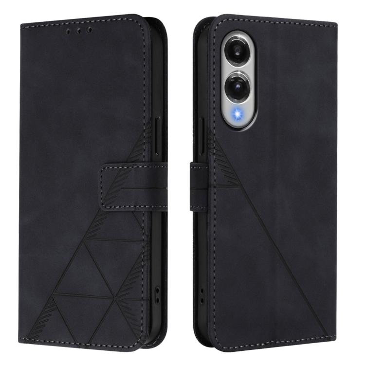 For Samsung Galaxy S25 Edge 5G Crossbody 3D Embossed Flip Leather Phone Case