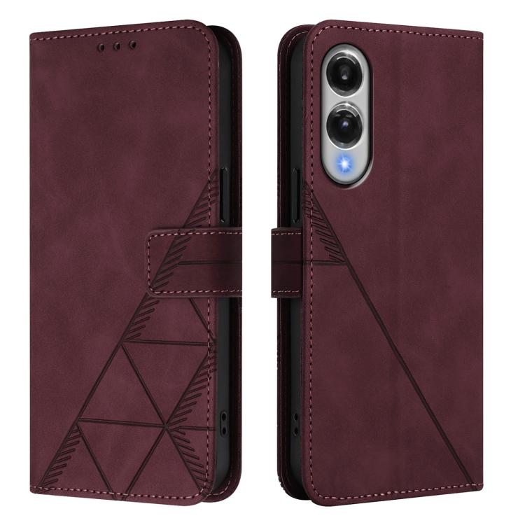 For Samsung Galaxy S25 Edge 5G Crossbody 3D Embossed Flip Leather Phone Case