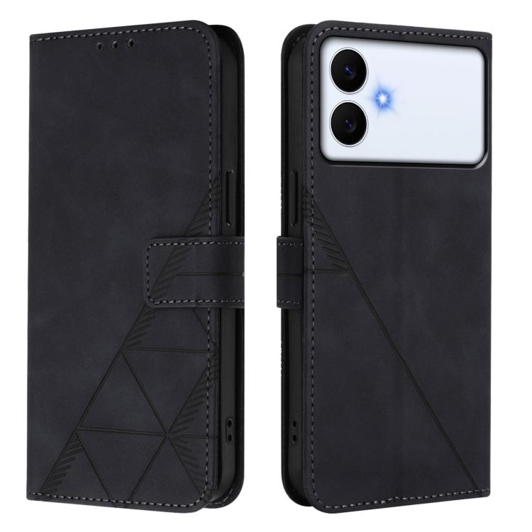 For Samsung Galaxy S26 Edge 5G Crossbody 3D Embossed Flip Leather Phone Case