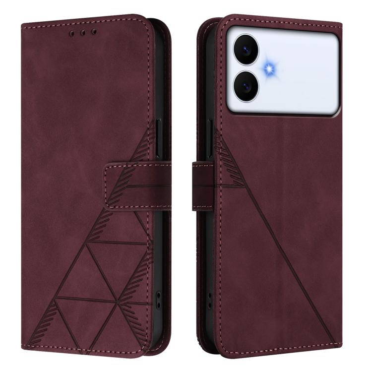 For Samsung Galaxy S26 Edge 5G Crossbody 3D Embossed Flip Leather Phone Case
