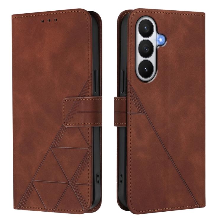 For Samsung Galaxy S26 5G Crossbody 3D Embossed Flip Leather Phone Case