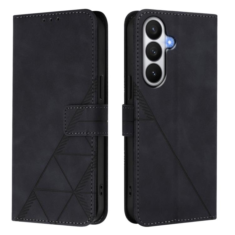 For Samsung Galaxy S26 5G Crossbody 3D Embossed Flip Leather Phone Case