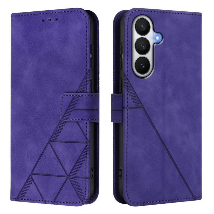 For Samsung Galaxy S26 5G Crossbody 3D Embossed Flip Leather Phone Case