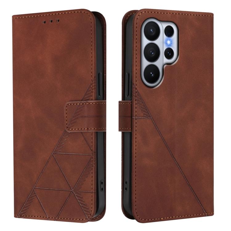 For Samsung Galaxy S26 Ultra 5G Crossbody 3D Embossed Flip Leather Phone Case