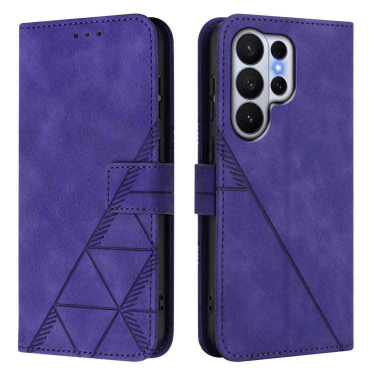 For Samsung Galaxy S26 Ultra 5G Crossbody 3D Embossed Flip Leather Phone Case