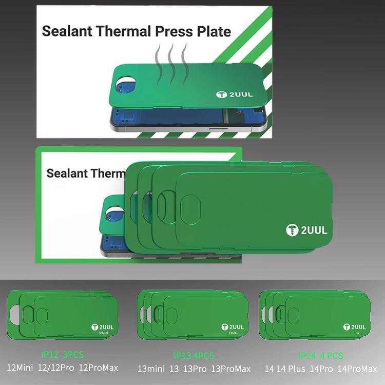 For iPhone 13 Series 2uul Waterproof Adhesive Thermally Conductive Platens