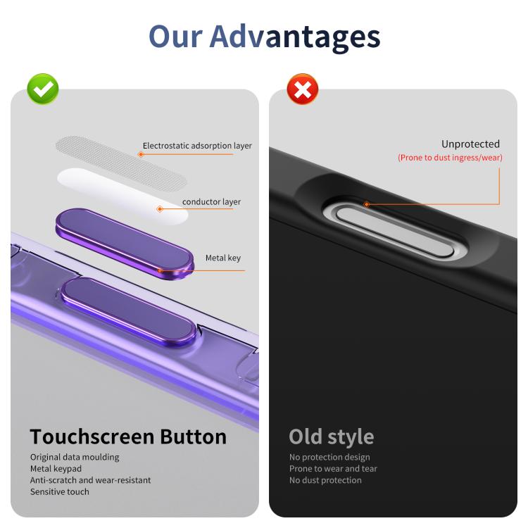 For iPhone 16 Translucent Frosted MagSafe Phone Case with AI Button