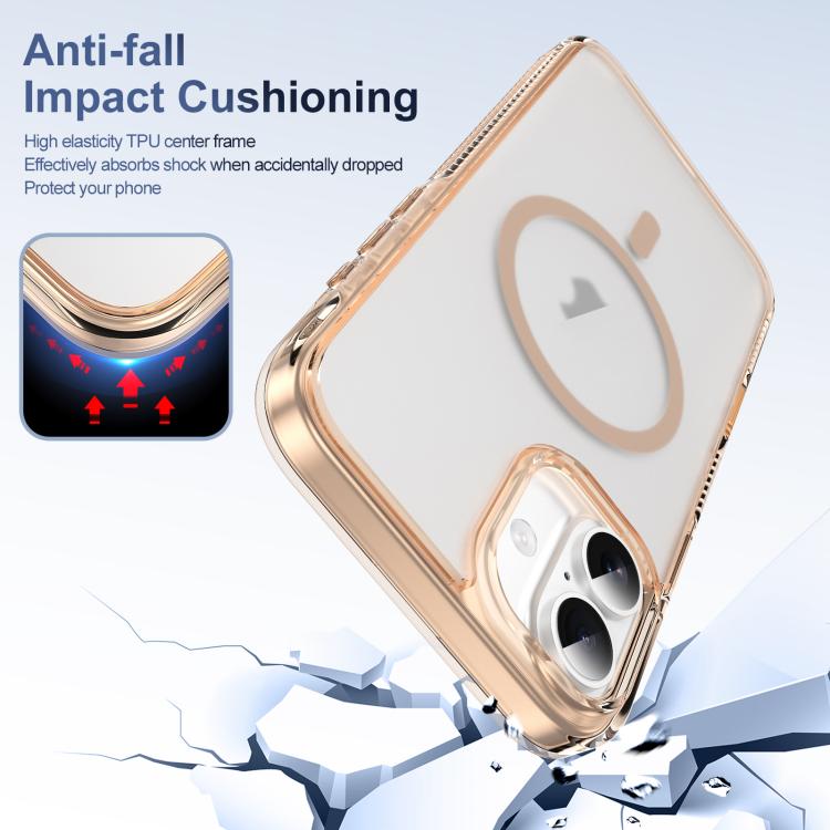 For iPhone 16 Translucent Frosted MagSafe Phone Case with AI Button