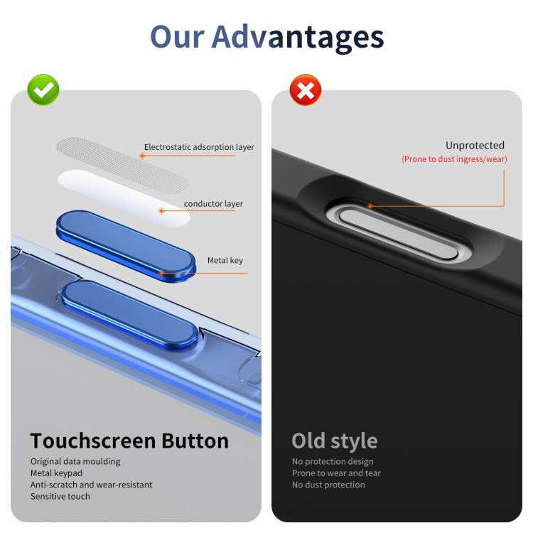 For iPhone 16 Plus Translucent Frosted MagSafe Phone Case with AI Button