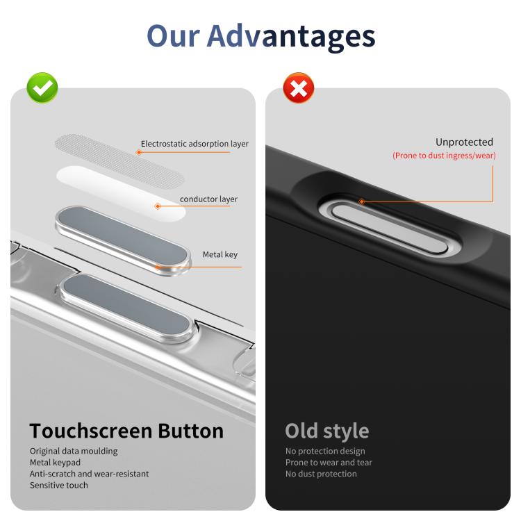 For iPhone 16 Plus Translucent Frosted MagSafe Phone Case with AI Button