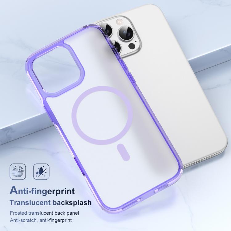 For iPhone 16 Plus Translucent Frosted MagSafe Phone Case with AI Button