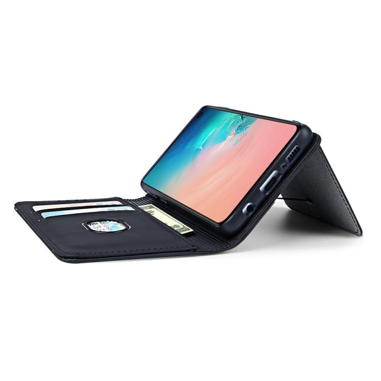 For Samsung Galaxy S10e Strong Magnetism Liquid Feel Horizontal Flip Leather Case with Holder & Card Slots & Wallet