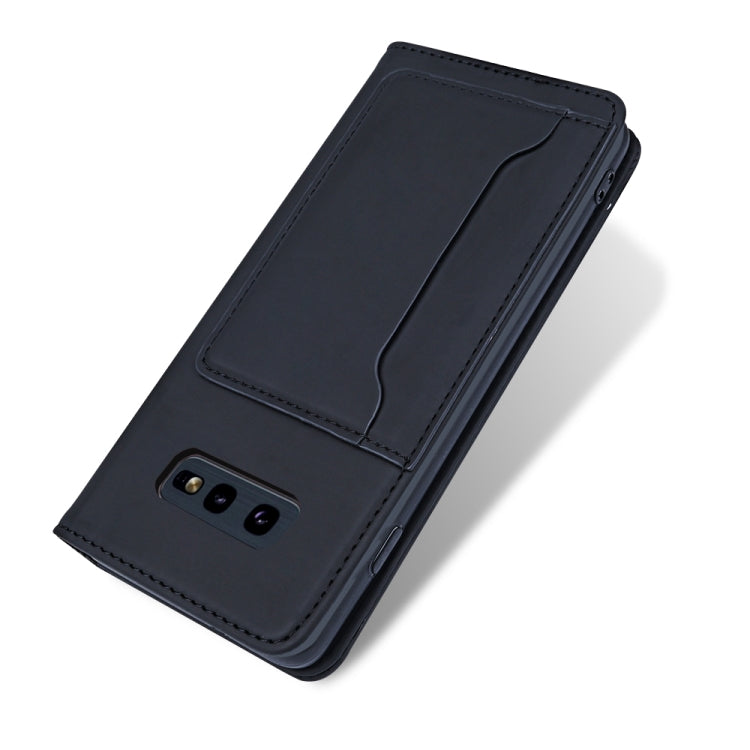 For Samsung Galaxy S10e Strong Magnetism Liquid Feel Horizontal Flip Leather Case with Holder & Card Slots & Wallet