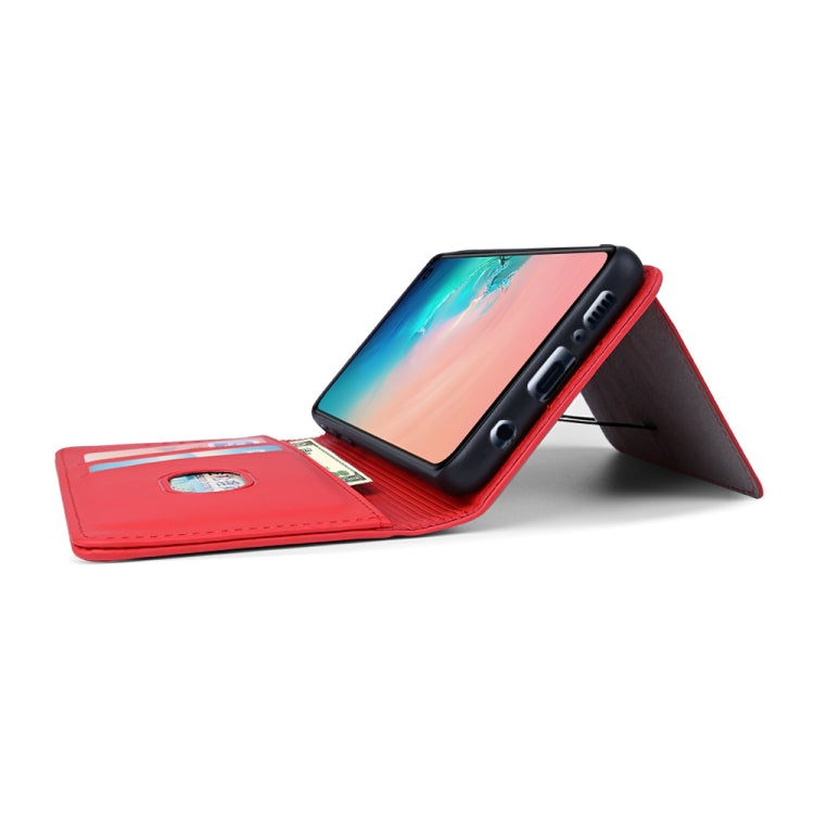 For Samsung Galaxy S10e Strong Magnetism Liquid Feel Horizontal Flip Leather Case with Holder & Card Slots & Wallet
