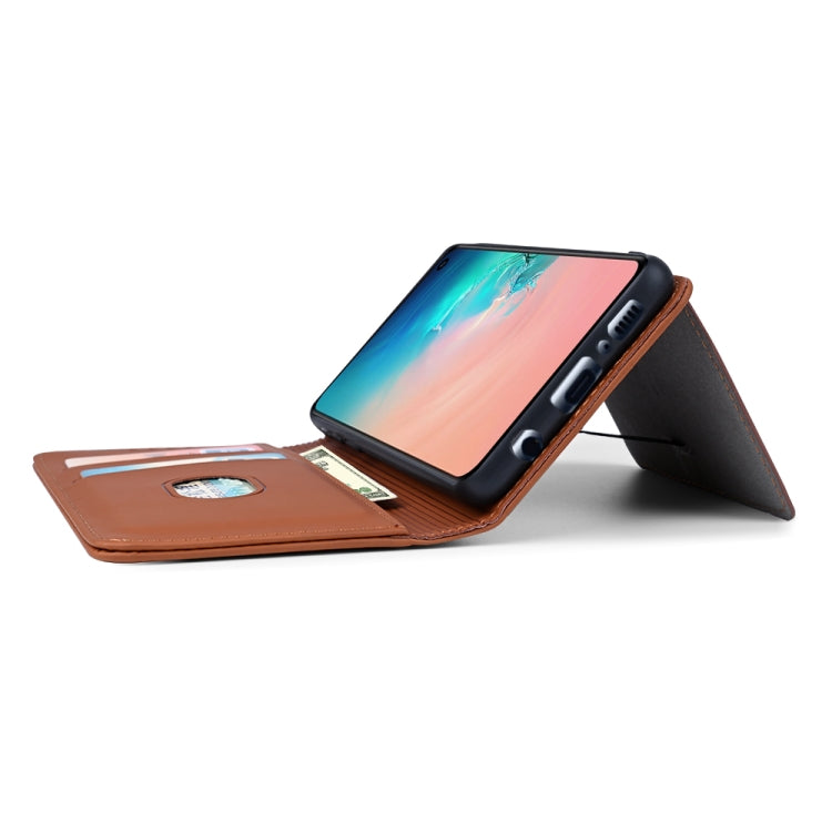 For Samsung Galaxy S10e Strong Magnetism Liquid Feel Horizontal Flip Leather Case with Holder & Card Slots & Wallet