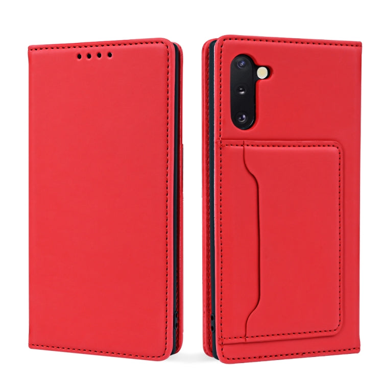 For Samsung Galaxy Note10 Strong Magnetism Liquid Feel Horizontal Flip Leather Case with Holder & Card Slots & Wallet