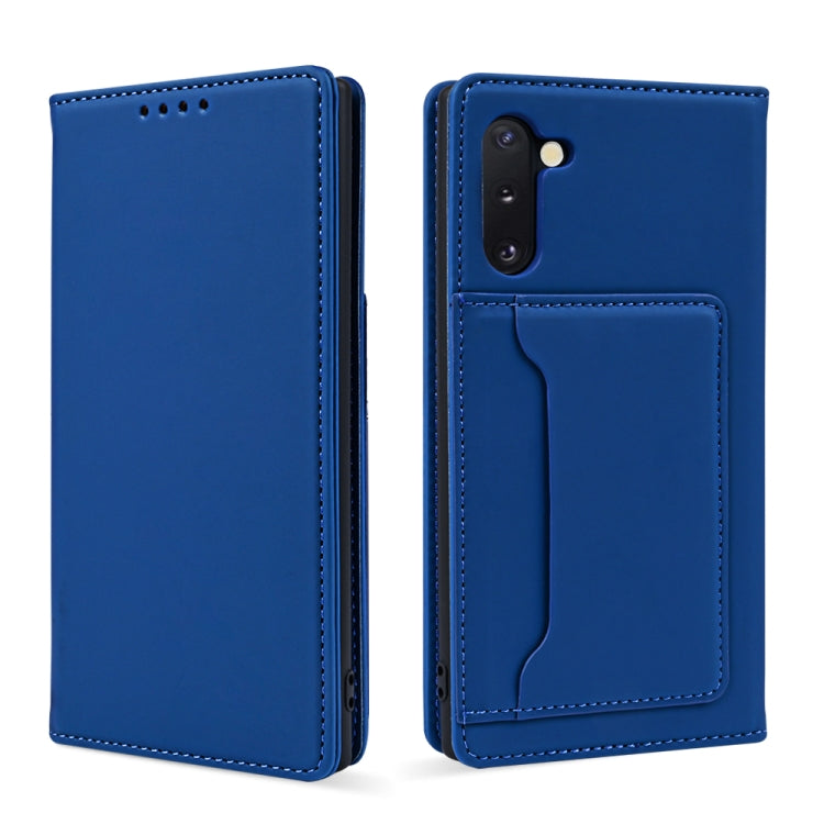 For Samsung Galaxy Note10 Strong Magnetism Liquid Feel Horizontal Flip Leather Case with Holder & Card Slots & Wallet