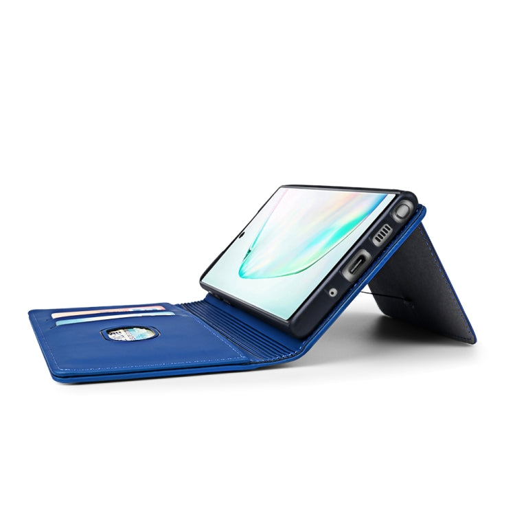 For Samsung Galaxy Note10 Strong Magnetism Liquid Feel Horizontal Flip Leather Case with Holder & Card Slots & Wallet