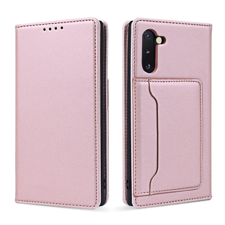 For Samsung Galaxy Note10 Strong Magnetism Liquid Feel Horizontal Flip Leather Case with Holder & Card Slots & Wallet