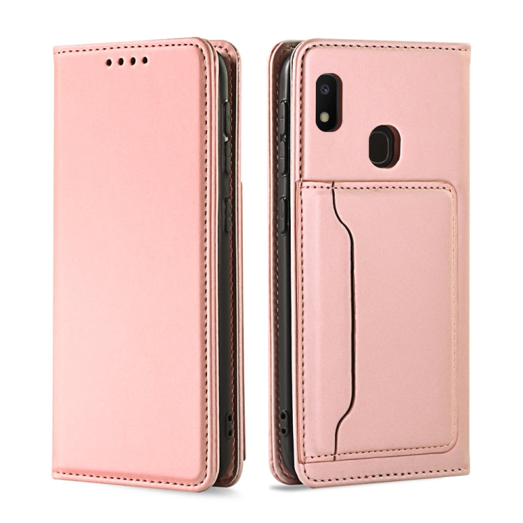 For Samsung Galaxy A10e Strong Magnetism Liquid Feel Horizontal Flip Leather Case with Holder & Card Slots & Wallet