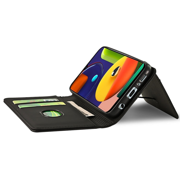 For Samsung Galaxy A50s Strong Magnetism Liquid Feel Horizontal Flip Leather Case with Holder & Card Slots & Wallet