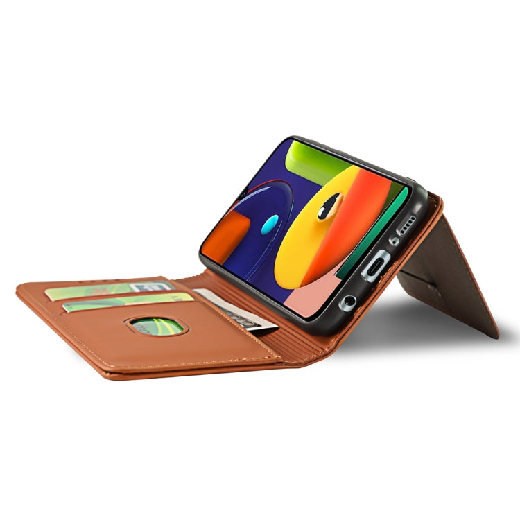 For Samsung Galaxy A50s Strong Magnetism Liquid Feel Horizontal Flip Leather Case with Holder & Card Slots & Wallet