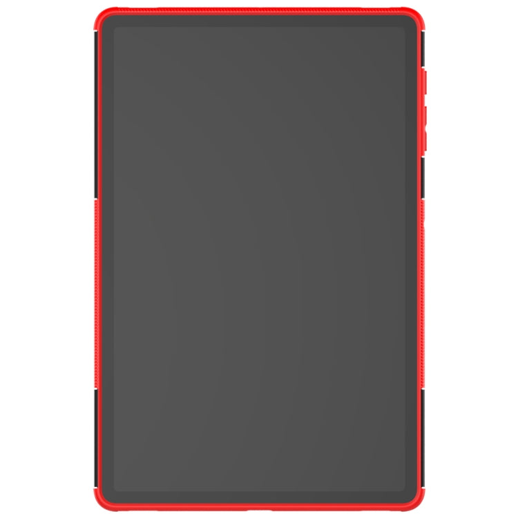 For Samsung Galaxy Tab S7 Lite T730 / T735 & S7+ T970 / T976B Tire Texture Shockproof TPU + PC Protective Case with Holder