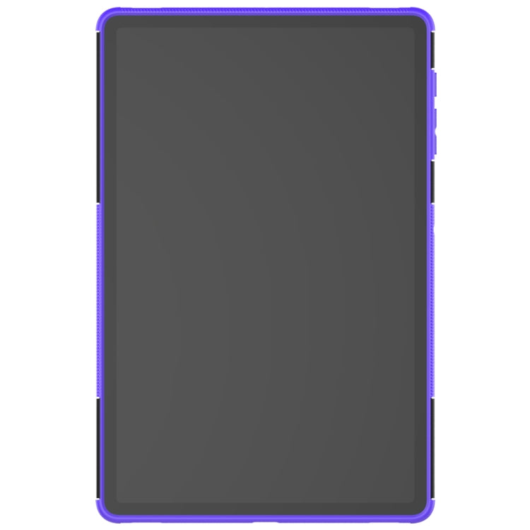 For Samsung Galaxy Tab S7 Lite T730 / T735 & S7+ T970 / T976B Tire Texture Shockproof TPU + PC Protective Case with Holder
