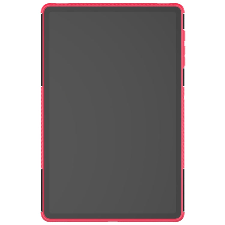 For Samsung Galaxy Tab S7 Lite T730 / T735 & S7+ T970 / T976B Tire Texture Shockproof TPU + PC Protective Case with Holder