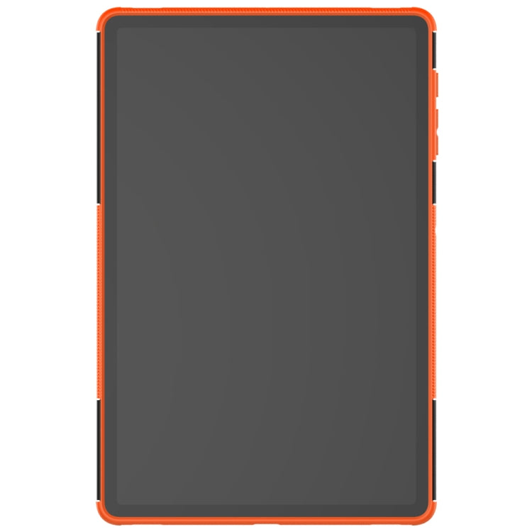 For Samsung Galaxy Tab S7 Lite T730 / T735 & S7+ T970 / T976B Tire Texture Shockproof TPU + PC Protective Case with Holder