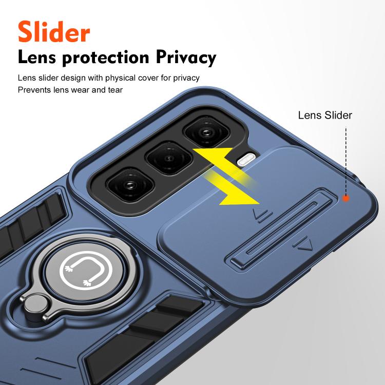 For Infinix Hot 50 Pro+ 4G Camshield Ring Holder Phone Case