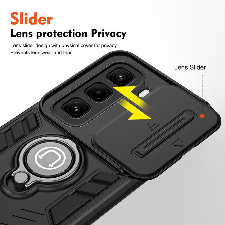 For Infinix Hot 50 Pro+ 4G Camshield Ring Holder Phone Case