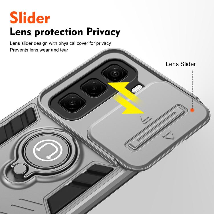 For Infinix Hot 50 Pro+ 4G Camshield Ring Holder Phone Case