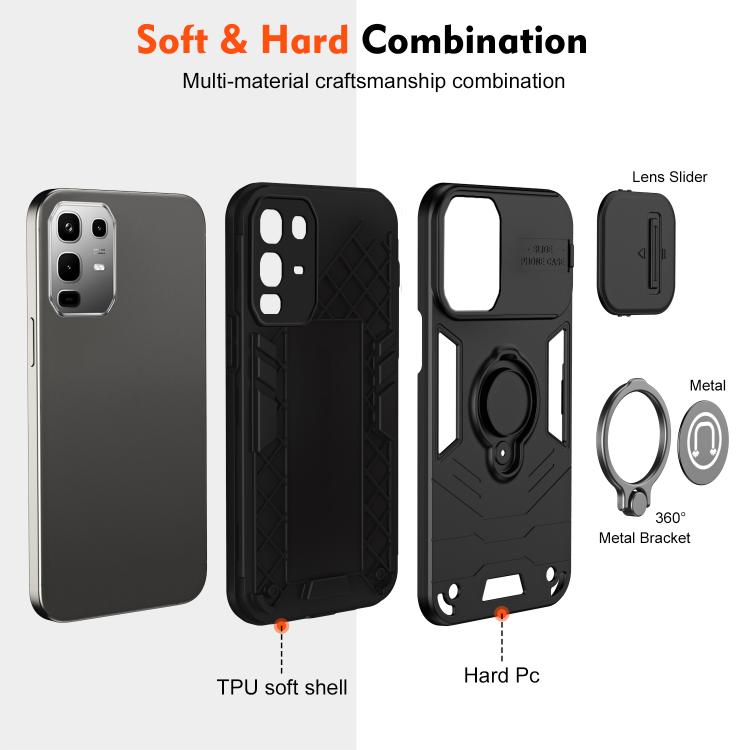 For Infinix  Note 50 4G Camshield Ring Holder Phone Case