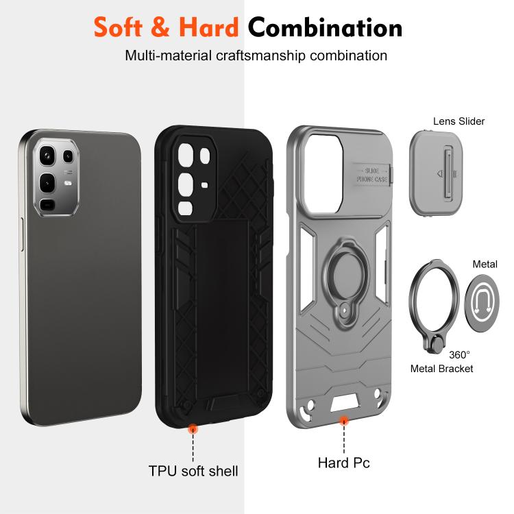 For Infinix  Note 50 4G Camshield Ring Holder Phone Case
