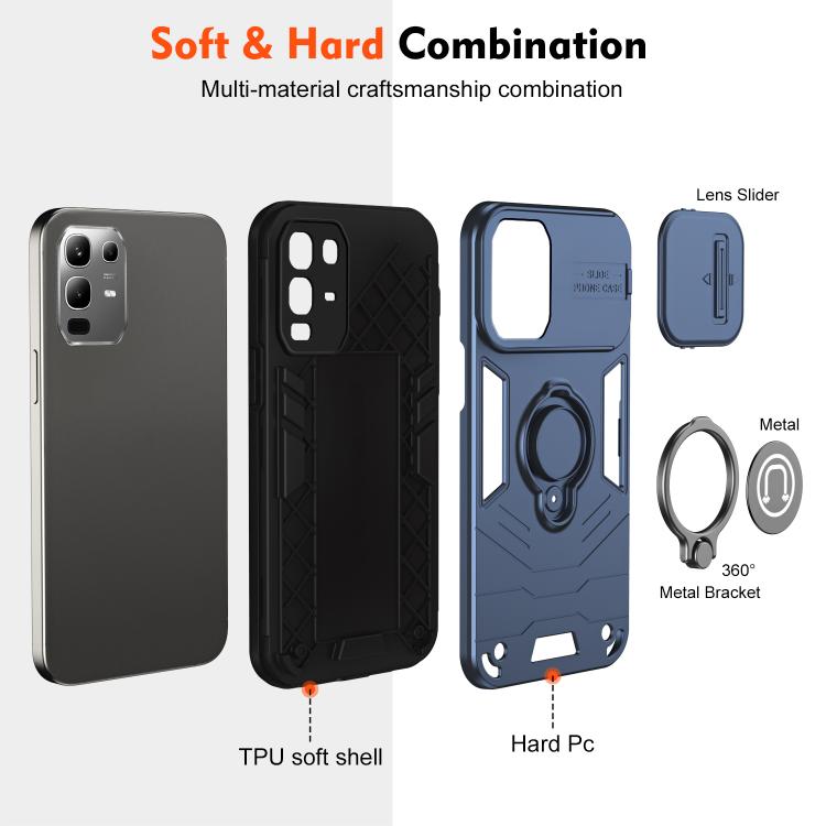 For Infinix  Note 50x Camshield Ring Holder Phone Case