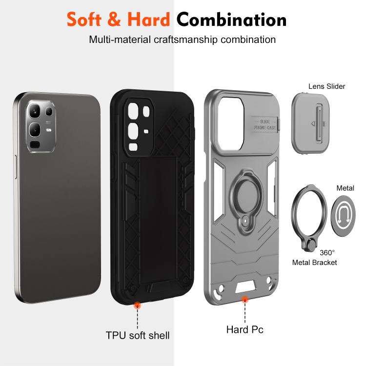 For Infinix  Note 50x Camshield Ring Holder Phone Case