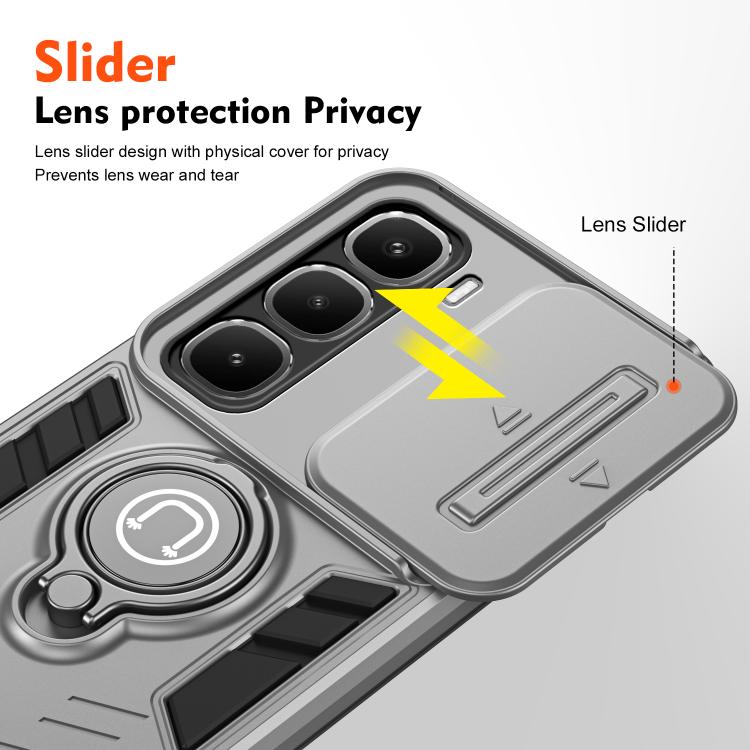 For Infinix Hot 60 Pro 4G Camshield Ring Holder Phone Case