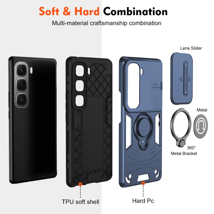 For Infinix Hot 60i 4G Camshield Ring Holder Phone Case