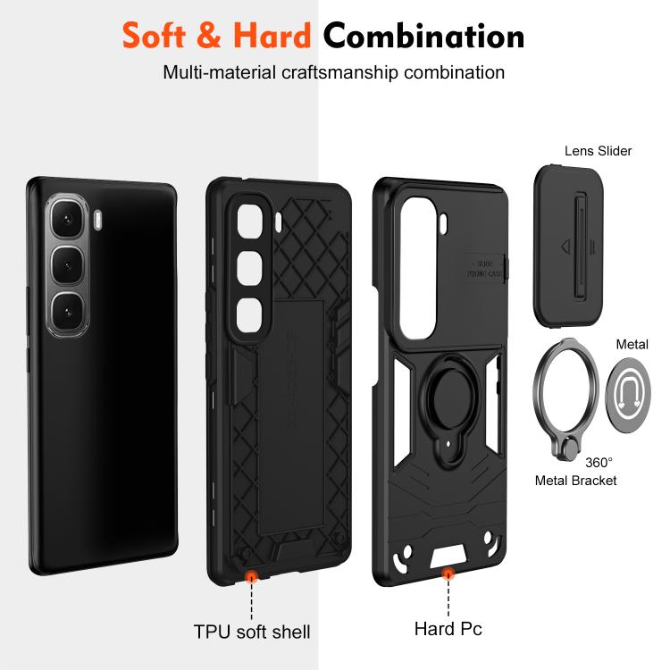 For Infinix Hot 60i 4G Camshield Ring Holder Phone Case