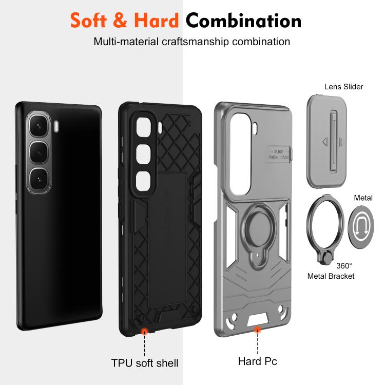 For Infinix Hot 60i 4G Camshield Ring Holder Phone Case