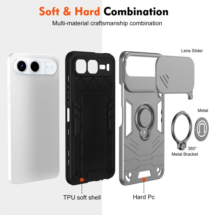 For Infinix Hot 60i 5G Camshield Ring Holder Phone Case