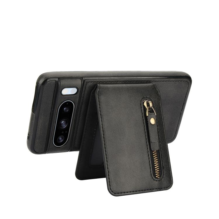 For Google Pixel 8 Pro Zipper Wallet Split MagSafe Leather Back Phone Case